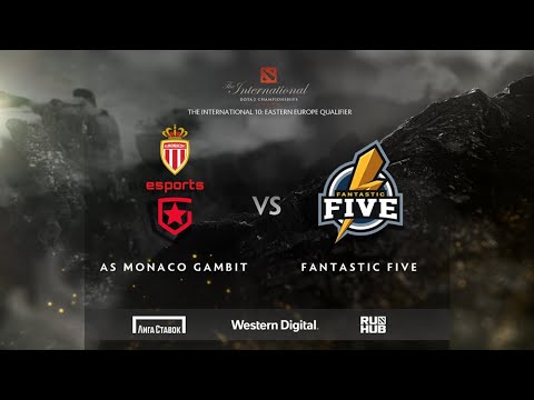 AS Monaco Gambit vs Fantastic Five, TI10 — Eastern Europe Qualifier, bo3, game 2 [Mila & Jam]
