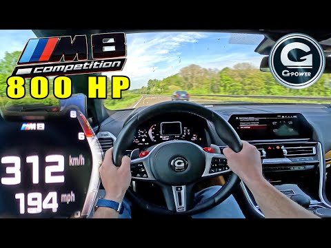 800HP BMW M8 G-Power is MIGHTY FAST on the UNLIMITED AUTOBAHN!