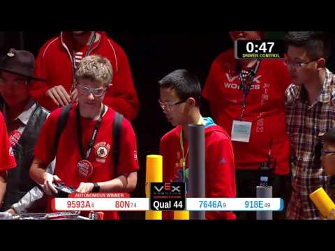 2015 VRC-MS Spir Q44 -  (9593A 7646A) 25-Spirit Div-VRC Middle School-VEX Worlds 2015