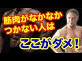 たくさんトレーニングをしているのに思ったように筋肉がつかない理由