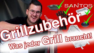 SANTOS Grillzubehör 2020 | Flammkuchen, Hähnchenschenkel, Chicken Wings, Pimentos Vorstellung & Test