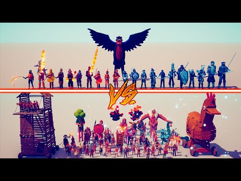 SECRET TEAM vs ICE AND FIRE TEAM - Totally Accurate Battle Simulator | TABS