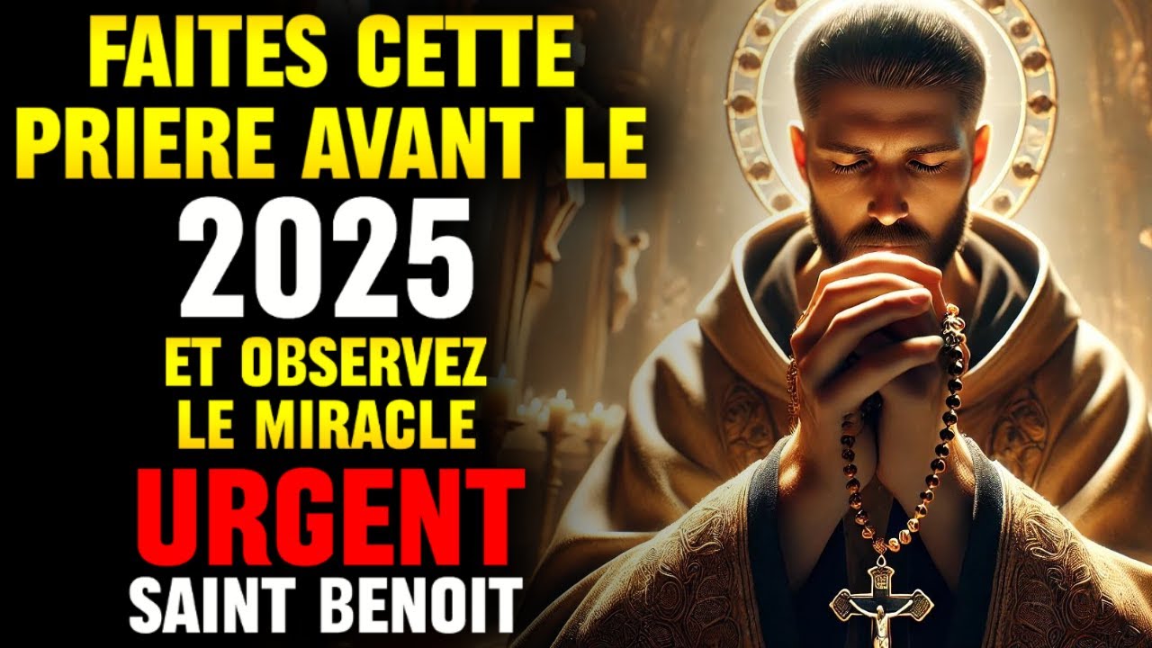 RECEVEZ LE MIRACLE QUE VOUS ATTENDEZ 🙏 PRIÈRE PUISSANTE À SAINT BENOÎT ET JESUS CHRIST