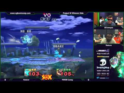 S@X 9/16/14 - Nature (Yoshi) vs Coney (Wario) - Project M Tournament - Smash PM