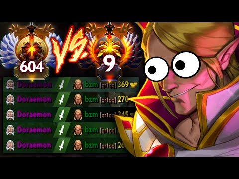 WHEN THE TOP 9 BZM PLAYS INVOKER AT SEA SERVER | Dota 2 Invoker