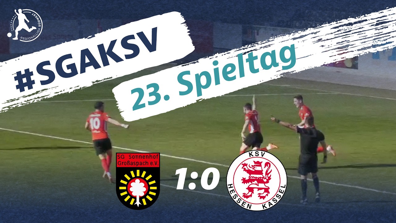 SG Sonnenhof Großaspach vs KSV Hessen Kassel Highlights