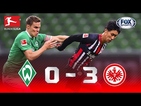 ATROPELO FORA DE CASA! Veja os melhores momentos de Werder Bremen x Eintracht Frankfurt