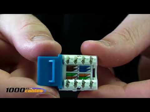 Networking 101: How To Punch Down Cat5/E/Cat6 Keystone Jack | 1000FTCables®