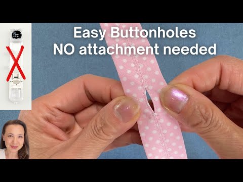 How to make a Buttonhole in a Seam -Easy!  No buttonhole attachment needed