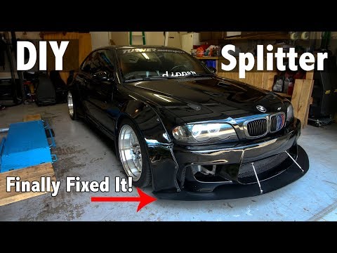 Fixed My Front Splitter For You Guys! | E46 M3