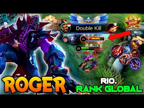 MVP PLAY!! Roger Insane Attack Speed and Lifesteal Build!! - Build Top 1 Global Roger ~ MLBB