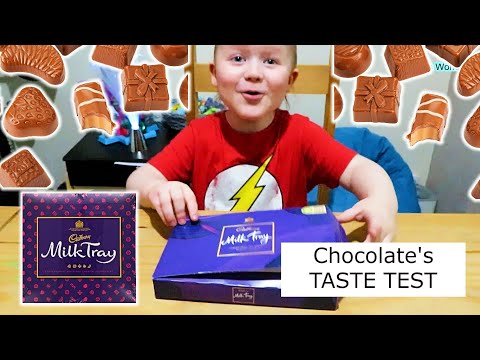 TASTE TEST MILK TRAY CHOCOLATES with ALFIE | Alfie's World #MilkTray #Cadburys