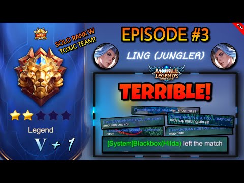 EPISODE #3: HOW TO WIN IN SOLO RANKED WITH TOXIC TEAMMATES USING LING? | LING TIPS & TRICKS | MLBB