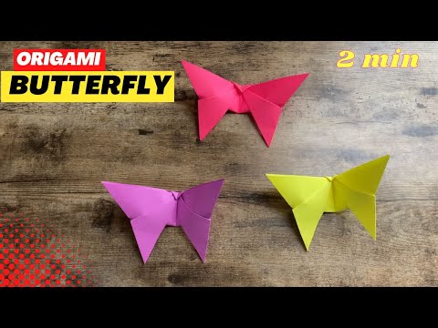 How to Fold a Beautiful Easy Origami Butterfly (Tutorial)