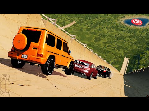 Mercedes Benz High speed freaky jumps #76 - Beamng Drive