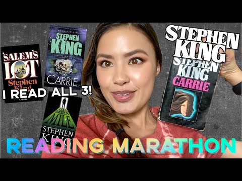 Weekend Reading Marathon ft. Stephen King Vlog | carrie, salem's lot, and the green mile
