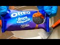 Oreo Stick Sandwich Ice Cream Rolls ASMR Ice Cream Rolls Oddly Satisfying Ice Cream Rolls