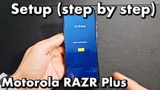 Motorola RAZR Plus: How to Setup (step by step)