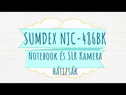 SUMDEX NJC-486BK Notebook és SLR Kamera hátizsák