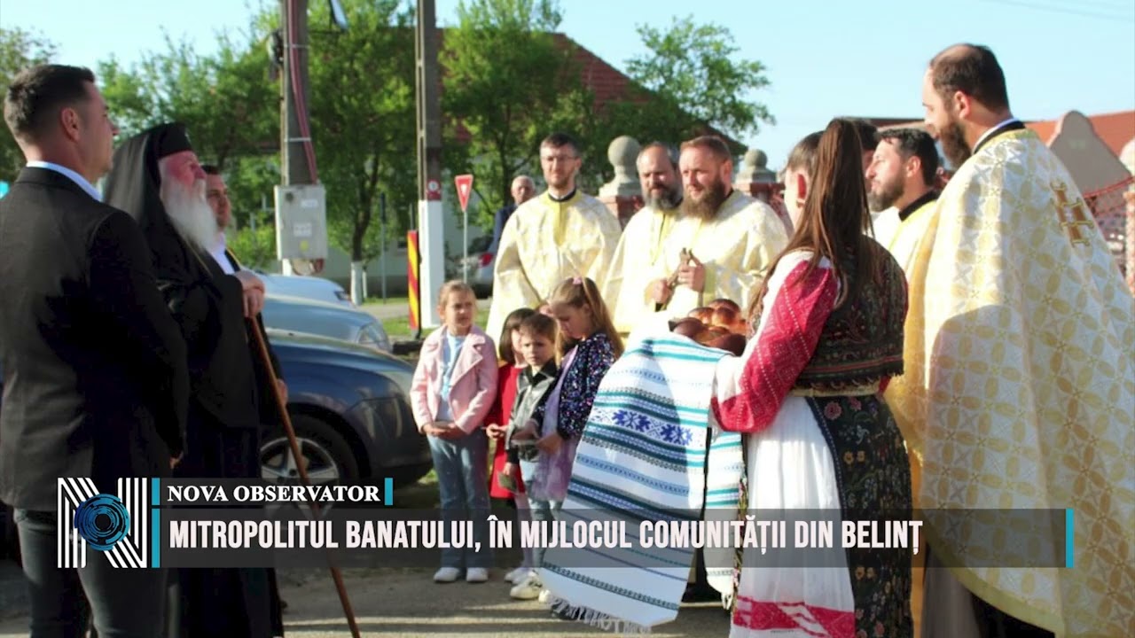 Mitropolitul Banatului, în mijlocul comunității din Belinț