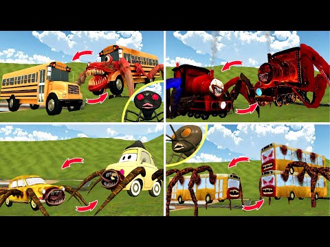NEW EVOLUTION OF MONSTERS: BUS EATER SCHOOL, CHOO CHOO CHARLES, CAR EATER, BUS EATER MUTANT IN GMOD!