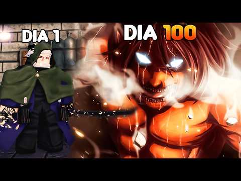 I SURVIVED 100 DAYS in ROBLOX'S ATTACK ON TITAN REVOLUTION