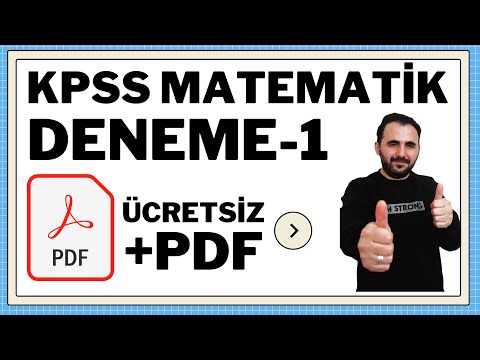 KPSS Matematik Deneme-1 |ÜCRETSİZ +PDF | ÖSYM TARZI  KPSS DENEMESİ | 30 Soru Detaylı  Çözümü  #KPSS
