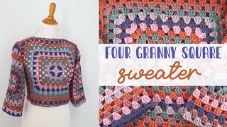 Four GRANNY SQUARE Sweater (Gorgeous & So Simple!)