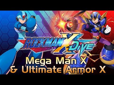 Mega Man X DiVE Beta - Mega Man X & Ultimate Armor X Showcase: Gameplay, Skills & 3D Model