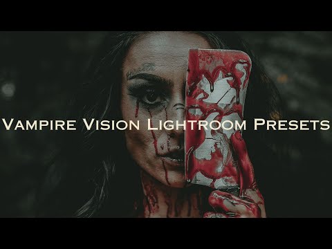 30 Vampire Vision Lightroom Presets Desktop and Mobile, Halloween, Autumn Parties, Travel Bloggers