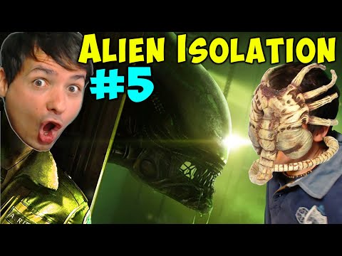 ALIEN ISOLATION - Blind Horror Playthrough Pt 5 - At Gunpoint!