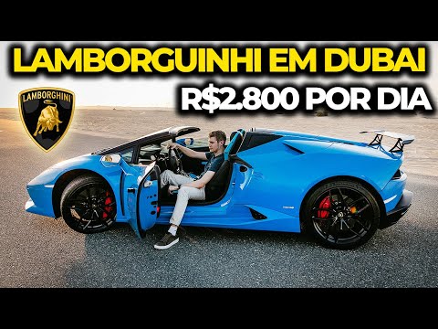 ALUGUEI UMA LAMBORGHINI HURACÁN EM DUBAI, PRIMEIRO CONTATO COM O CARRO DOS MEUS SONHOS