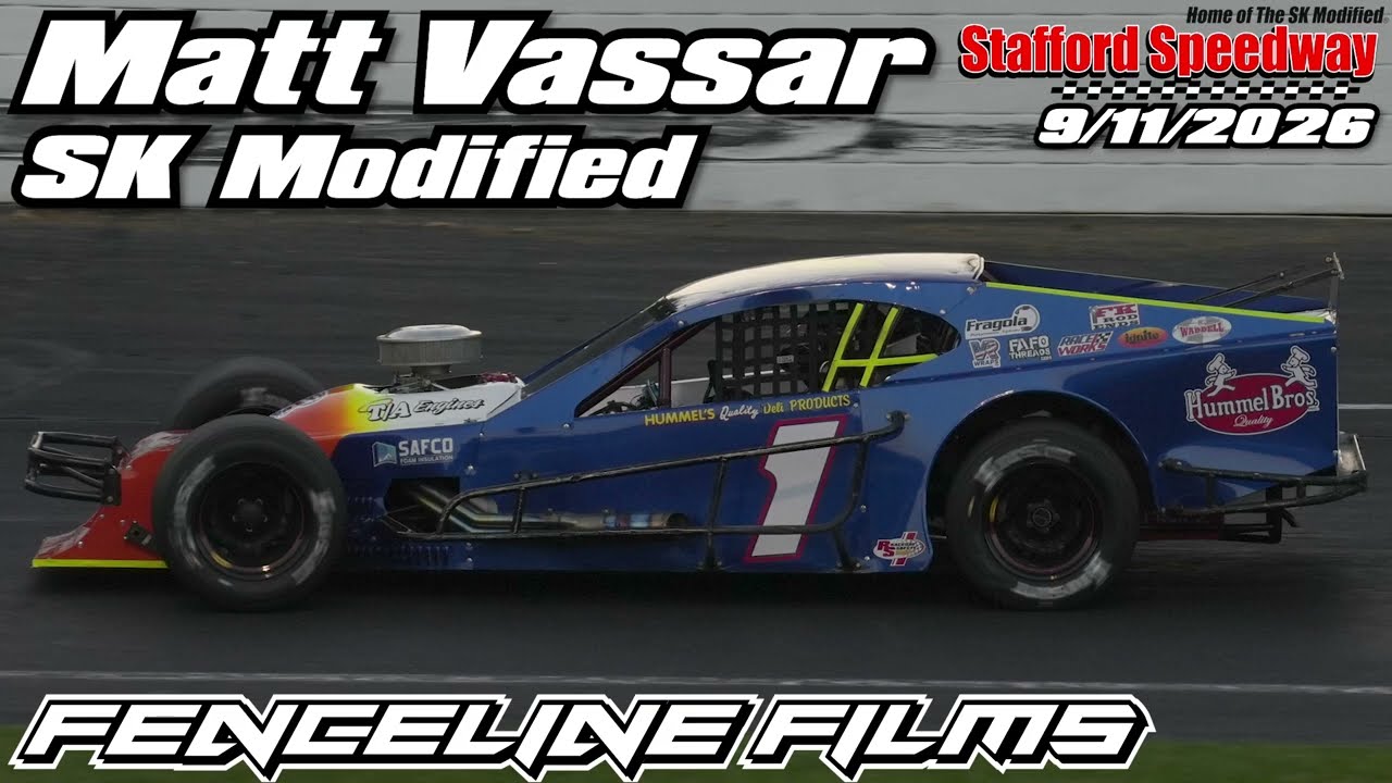 Matt Vassar in SK Modified at Stafford Speedway