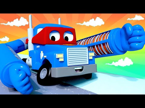 Carl der Super Truck - Der Heizstrahler Lastwagen - Lastwagen Zeichentrickfilme für Kinder 🚓 🚒