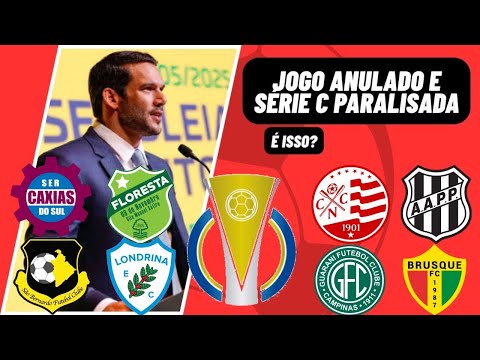 JOGO ANULADO E SÉRIE C PARALISADA. É ISSO? OLHA A BRONCA NO STJD!