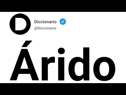 Árido Significado En Español