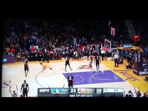 Nick Young half court shot vs T-Wolves