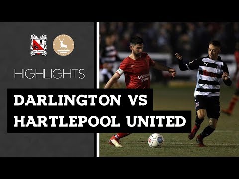 Darlington 1-2 Hartlepool United - Durham Challenge Cup - 2018/19