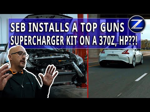 PT 3 INSTALLING TOP GUNS SUPERCHARGER Kit + DYNO ON A NISSAN 370z