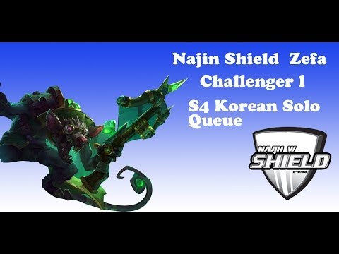 NaJin White Shield Zefa - Twitch ADC (Duo w/ GorillA) - Korean Challenger Solo Queue