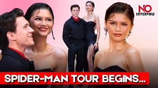 Zendaya & Tom Holland Turn Madrid Into Their Runway At First ‘Spider-Man: Brand New Day’ Event