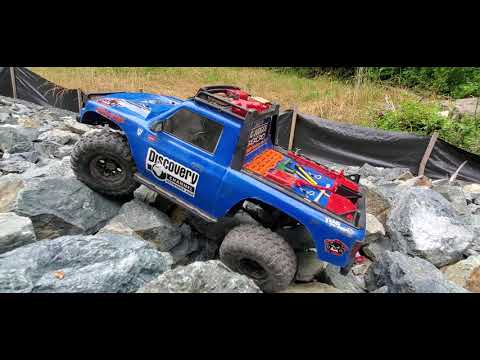 Rc 1/10 Traxxas trx4 sport crawling New rocky location