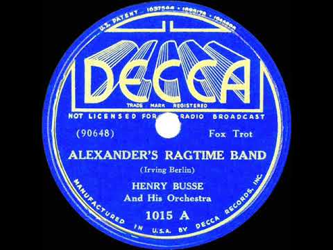 1936 Henry Busse - Alexander’s Ragtime Band (instrumental)