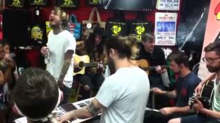 Chiodos performing "Under Your Halo" at Zia Records in Chan