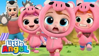 Three Little Pigs | Classic Stories for Kids | Little Angel Kids Songs &amp; Nursery Rhyme