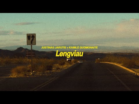 Justinas Jarutis x Kamilė Gudmonaitė - Lengviau (Official Lyric Video)