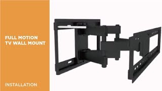 How to Install Full-motion TV Wall Mount - LPA58-466D