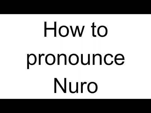 How to Pronounce Nuro (Albanian)