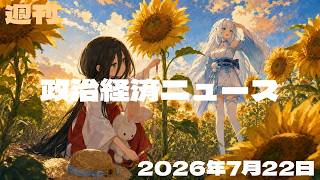 【政治経済ニュース／2026-07-22号】 皇室典範を改正し成立／高市首相が集中審議／財務相発言でトリプル高／日銀に追加利上げ観測／くらしの物価高対策