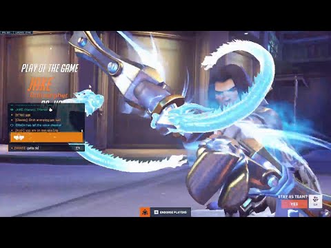 POTG! CARRY DPS! JAKE PRO ASHE + HANZO GAMEPLAY OVERWATCH 2 SEASON 4 TOP 500